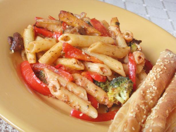 Tuscan Vegetarian Pasta. Photo by Lori Mama