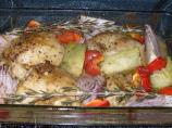 Mustard Chicken With Roasted Vegetables