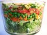 Skinny Bride's Guide to Layered Vegetable Salad. Recipe by ~SarahBeth~