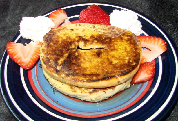 Amber's French Bagels (French Toast). Photo by Boomette