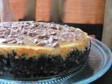 Toblerone-Topped Caramel Cheesecake