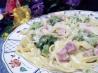 Creamy Ham Fettuccine (Quick and Easy). Recipe by breezermom