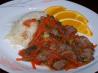 Spicy Orange Beef Stir Fry. Recipe by Cecily Parsley