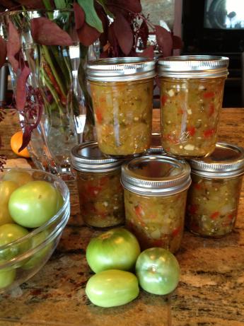 Green (Un-Ripe) Tomato Salsa for Canning. Photo by RenoFoodie