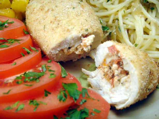 Feta-Stuffed Chicken. Photo by Lori Mama