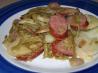 Potato/Green Bean/Mushroom Sausage Skillet. Recipe by TXmamacooks