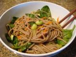 Soba Salad With Miso Dressing. Photo by Chilicat