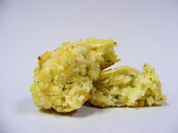 Zucchini Cheddar and Herb Biscuits. Photo by angie_pangie