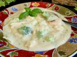 Light Chicken Broccoli Alfredo Soup (Lower Fat)