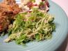 Shaved Brussels Sprout Slaw With Walnuts and Romano. Recipe by mary winecoff