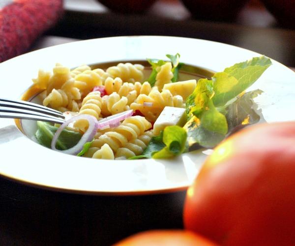Asiago Pasta Salad. Photo by Andi of Longmeadow Farm
