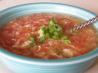 Egg Drop & Tomato With Green Chilies Soup. Recipe by Darlene Summers
