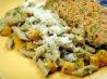 Roasted Pumpkin Penne With Autumn Pesto. Recipe by Heartsong