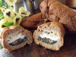 Bacon, Egg and Spinach Breakfast Rolls