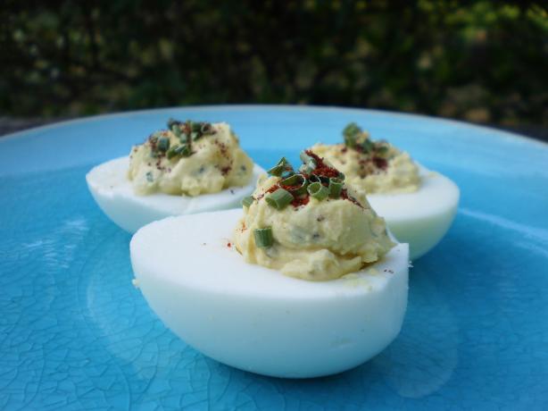 A Little Bit Spicy Deviled Eggs!. Photo by breezermom