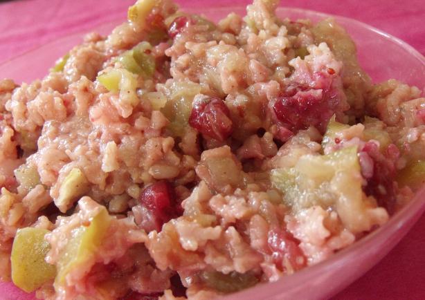 Apple-Cranberry Sweet Rice. Photo by Darkhunter