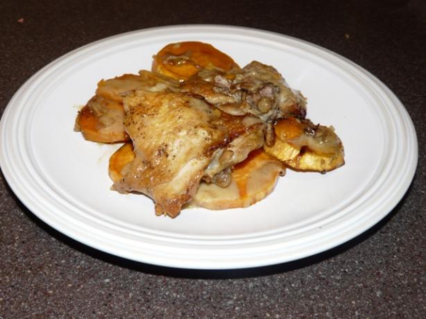 Chicken and Sweet Potatoes. Photo by Jencathen