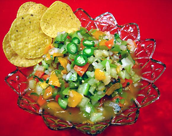 Roasted Garlic Green Tomato Salsa. Photo by Sue Lau