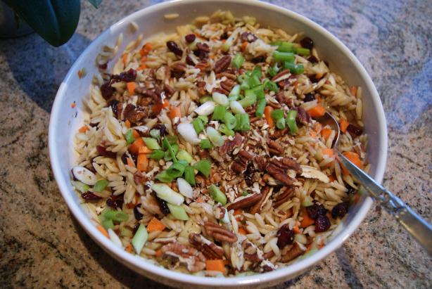 Orzo Salad With Cranberries & Pecans. Photo by CaliforniaJan