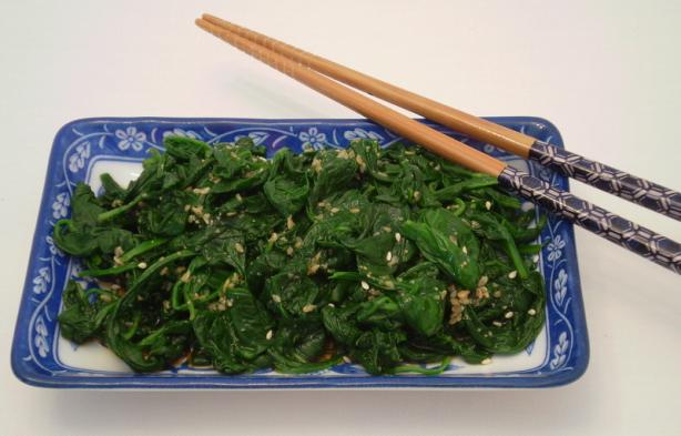 Gomae - Japanese Style Spinach Salad. Photo by TasteTester