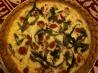 Tomato-Basil Quiche With Goat Cheese. Recipe by Spice Boy