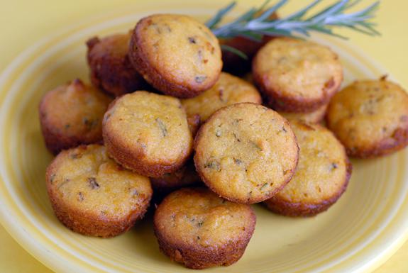 Lemon Rosemary Mini-Muffins. Photo by Elana's Pantry