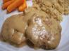 Hamburger Patties Smothered in Gravy