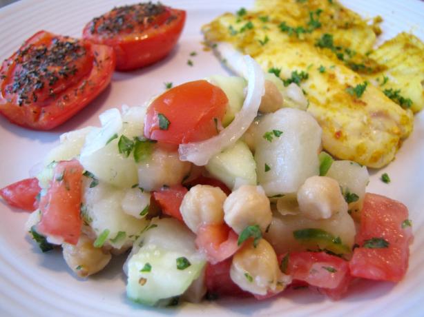 Potato and Chickpea Salad. Photo by loof