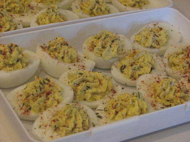 Lemon Caper Stuffed Eggs. Photo by Bonnie G #2