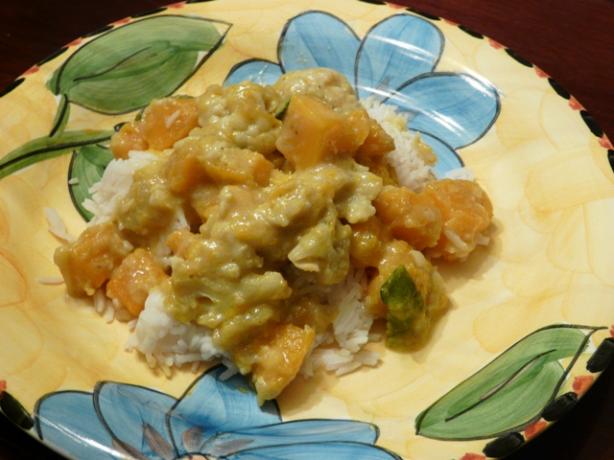 Thai Inspired Butternut Squash Curry. Photo by Jencathen