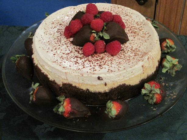 Holiday Brandy Alexander Cheesecake. Photo by CIndytc