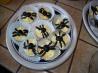 Halloween Spooky Spider Deviled Eggs. Recipe by Lighthouse Rita