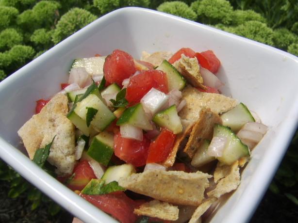 Toasted Pita Salad. Photo by LifeIsGood