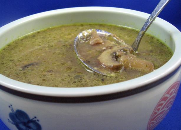 Balsamic Mushroom Soup. Photo by Dreamer in Ontario