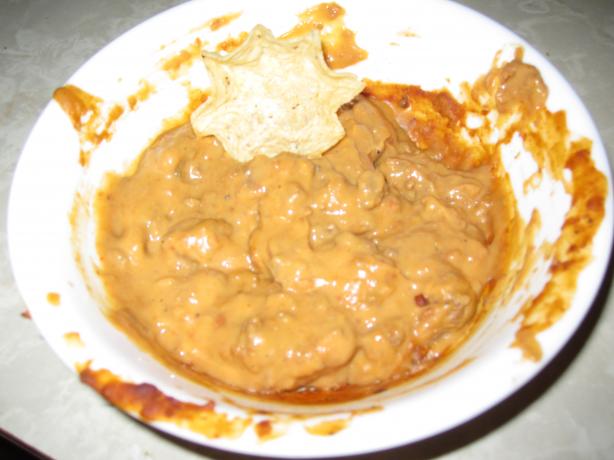 Cheesy Hamburger Bean Dip. Photo by Drea M