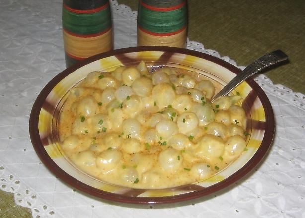 Grandma's Famous Creamed Onions Au Gratin. Photo by Spice Guru