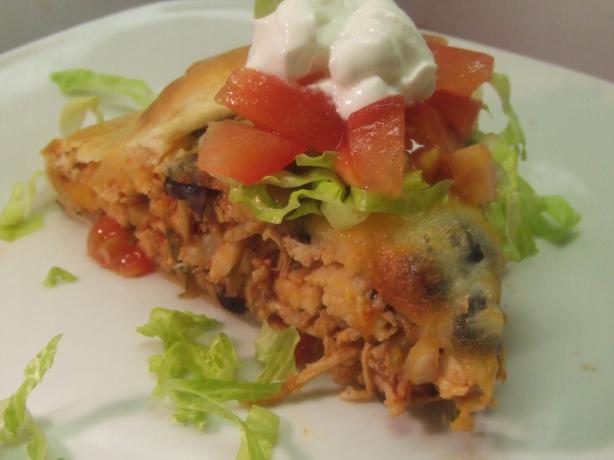 V's Southwestern Chicken Flat Pie. Photo by Vseward (Chef~V)