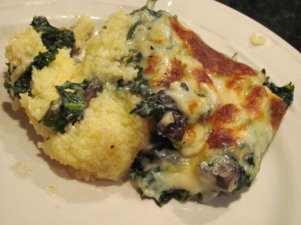 Polenta With Kale and Portobello Mushrooms (Rachael Ray). Photo by JanuaryBride