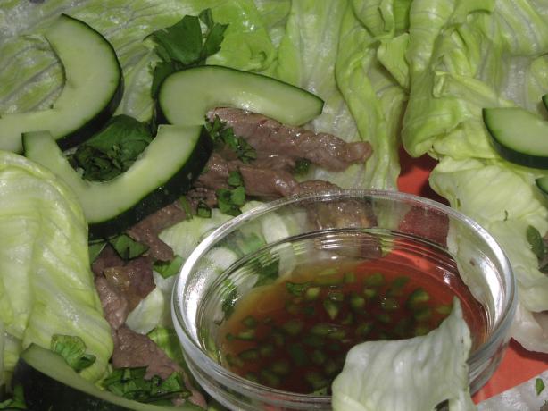 Vietnamese-Style Grilled Beef Wrap-Ups. Photo by TeresaS