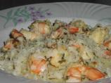 The Realtor's Shrimp Scampi W/Spaghetti