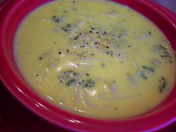 Sandy's Broccoli Cheese Noodle Soup. Photo by *Parsley*
