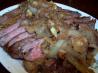 Rib Eye Steaks in a Port Wine Glaze.