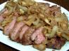 Rib Eye Steaks in a Port Wine Glaze.