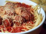 Linguine With Marinara Sauce and Meatballs