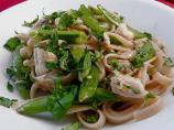 Lemon Chicken Fettuccine With Snow Peas
