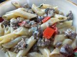 Sausage and Mostaccioli With Rich Cream Sauce. Photo by AZPARZYCH