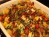 Roast Chicken With Potato, Capsicum and Tomato. Recipe by katew