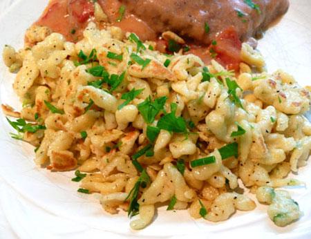 Herbed Spaetzle. Photo by Mikekey