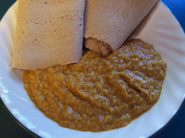 Misr Wot (Ethiopian Lentil Soup). Photo by Debbie R.