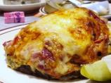 Yvonne and Kev's Pork Chops With Black Pudding, Cheese and Apple